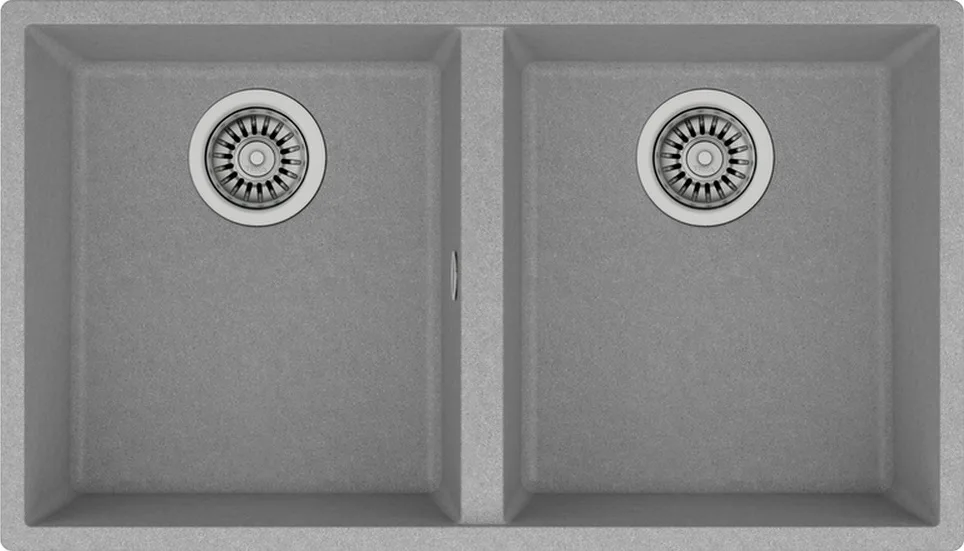 Teka Square 760 Tg Çift Hazneli Tezgahaltı Tegranite Eviye - Stone Grey - 115260025