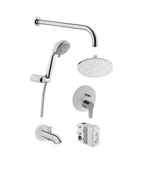 Artema Flow Round Ankastre Banyo Seti - A49306 Gümüş