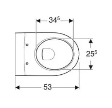 Geberit İcon Rimfree Soft Slim Asma Klozet Ve Kapak Takımı, Beyaz