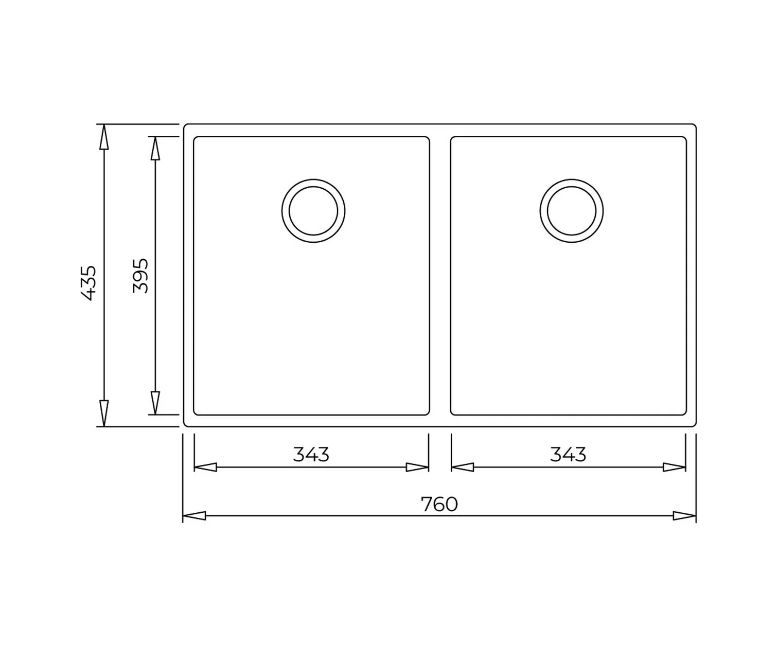 Teka Square 760 Tg Çift Hazneli Tezgahaltı Tegranite Eviye - Stone Grey - 115260025