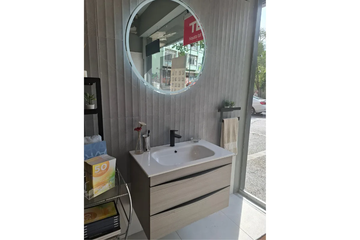 ORKA Vento 80 cm Banyo Dolabı Takımı
