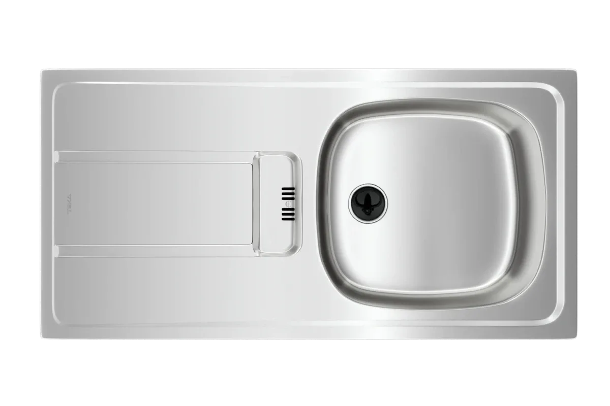 TEKA Gravity 45 E-XM 1B 1D 1 Hazneli 1 Sol Damlalıklı Mikro Keten Çelik Eviye